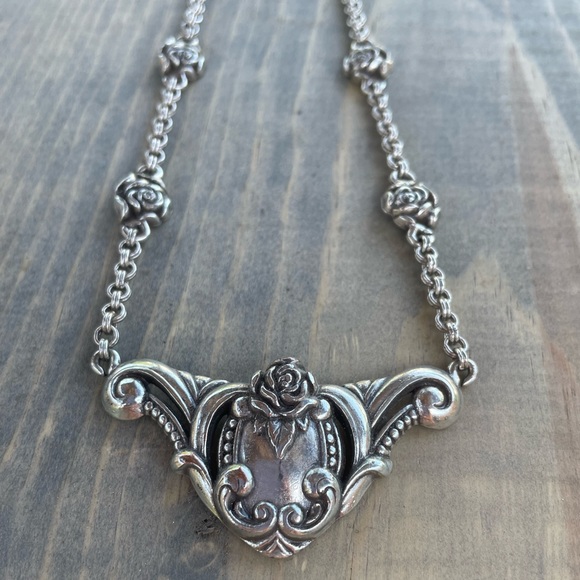 Retired Brighton Rose Necklace - Picture 2 of 4